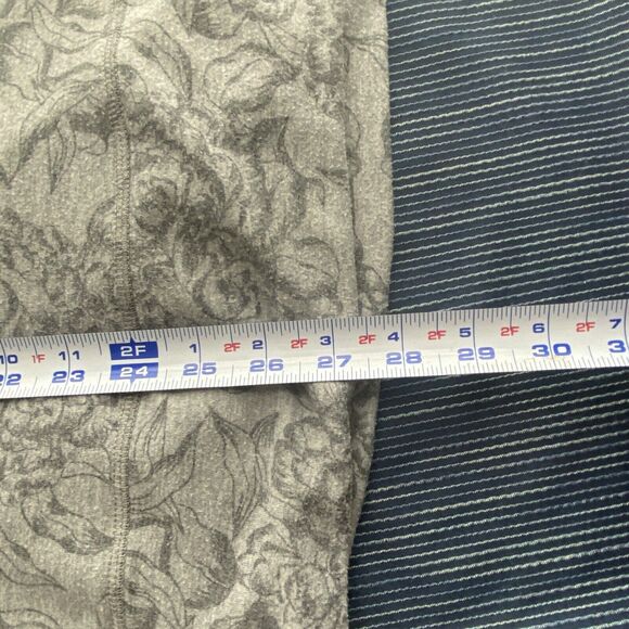 Ideology Sweatshirt Womens XXL Gray Floral Lace Up Pullover Cozy Loungewear - Picture 9 of 11